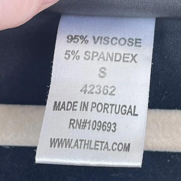 Y2K Retro Athleta Black Taupe Jersey Knit Activewear Dress Women's size S EUC - Picture 4 of 5